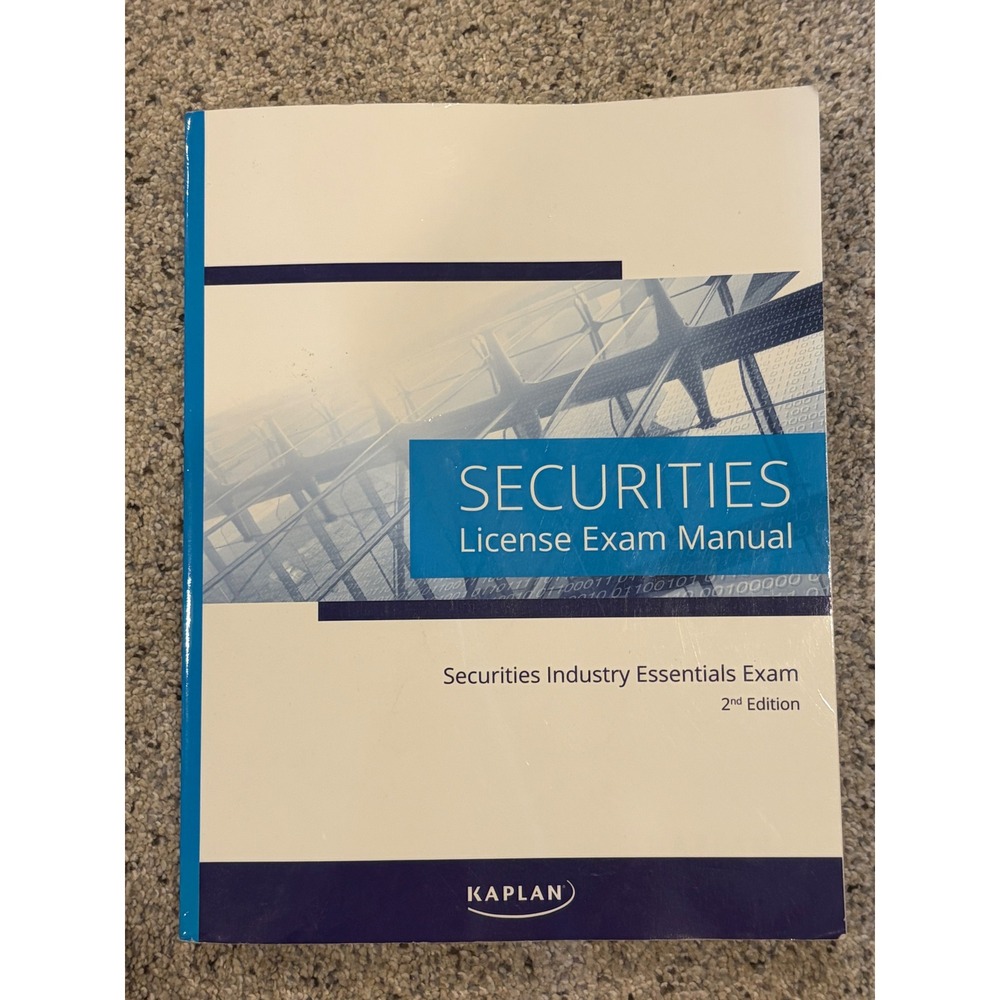 Kaplan SIE Securities Industry Essentials License Exam Manual 2nd Ed 2021